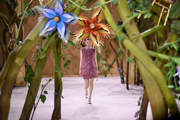 PFW - Chanel Runway A model walks the runway during the Chanel Haute Couture Fall Winter 2026 2027 show as part of Paris Fashion Week on July 07, 2026 in Paris, France. Photo by Franck Castel ABACAPRESS.COM Paris France  Copyright: xCastelxFranck ABACAx