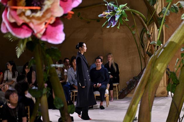 PFW - Chanel Runway A model walks the runway during the Chanel Haute Couture Fall Winter 2026 2027 show as part of Paris Fashion Week on July 07, 2026 in Paris, France. Photo by Franck Castel ABACAPRESS.COM Paris France  Copyright: xCastelxFranck ABACAx