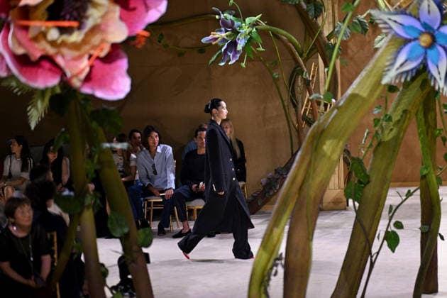 PFW - Chanel Runway A model walks the runway during the Chanel Haute Couture Fall Winter 2026 2027 show as part of Paris Fashion Week on July 07, 2026 in Paris, France. Photo by Franck Castel ABACAPRESS.COM Paris France  Copyright: xCastelxFranck ABACAx