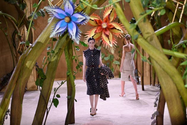 PFW - Chanel Runway A model walks the runway during the Chanel Haute Couture Fall Winter 2026 2027 show as part of Paris Fashion Week on July 07, 2026 in Paris, France. Photo by Franck Castel ABACAPRESS.COM Paris France  Copyright: xCastelxFranck ABACAx