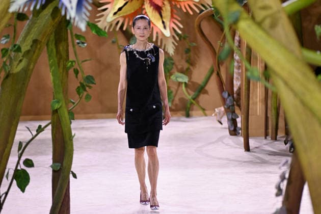 PFW - Chanel Runway A model walks the runway during the Chanel Haute Couture Fall Winter 2026 2027 show as part of Paris Fashion Week on July 07, 2026 in Paris, France. Photo by Franck Castel ABACAPRESS.COM Paris France  Copyright: xCastelxFranck ABACAx