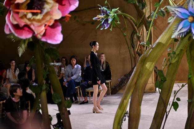 PFW - Chanel Runway A model walks the runway during the Chanel Haute Couture Fall Winter 2026 2027 show as part of Paris Fashion Week on July 07, 2026 in Paris, France. Photo by Franck Castel ABACAPRESS.COM Paris France  Copyright: xCastelxFranck ABACAx