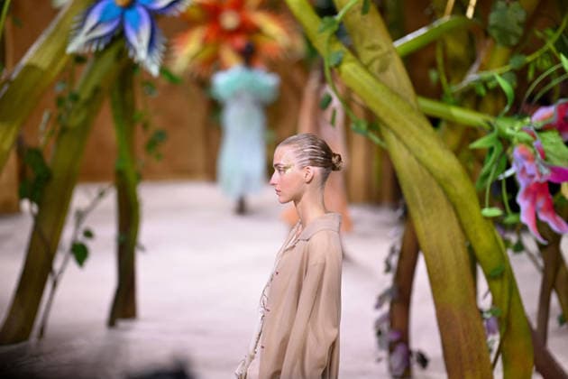 PFW - Chanel Runway A model walks the runway during the Chanel Haute Couture Fall Winter 2026 2027 show as part of Paris Fashion Week on July 07, 2026 in Paris, France. Photo by Franck Castel ABACAPRESS.COM Paris France  Copyright: xCastelxFranck ABACAx