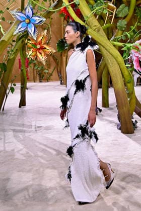 PFW - Chanel Runway A model walks the runway during the Chanel Haute Couture Fall Winter 2026 2027 show as part of Paris Fashion Week on July 07, 2026 in Paris, France. Photo by Franck Castel ABACAPRESS.COM Paris France  Copyright: xCastelxFranck ABACAx