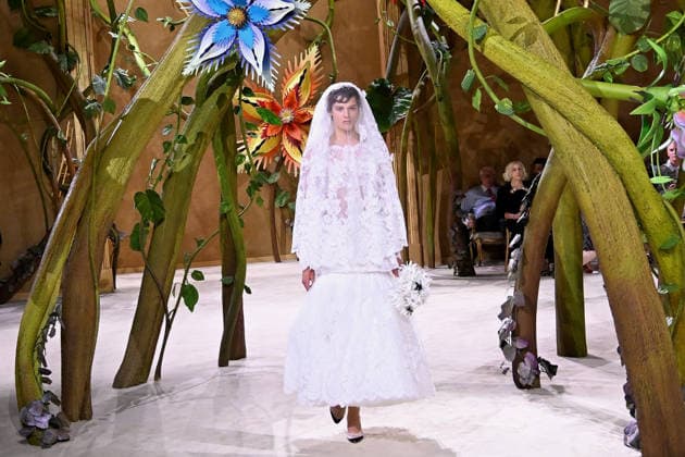 PFW - Chanel Runway A model walks the runway during the Chanel Haute Couture Fall Winter 2026 2027 show as part of Paris Fashion Week on July 07, 2026 in Paris, France. Photo by Franck Castel ABACAPRESS.COM Paris France  Copyright: xCastelxFranck ABACAx