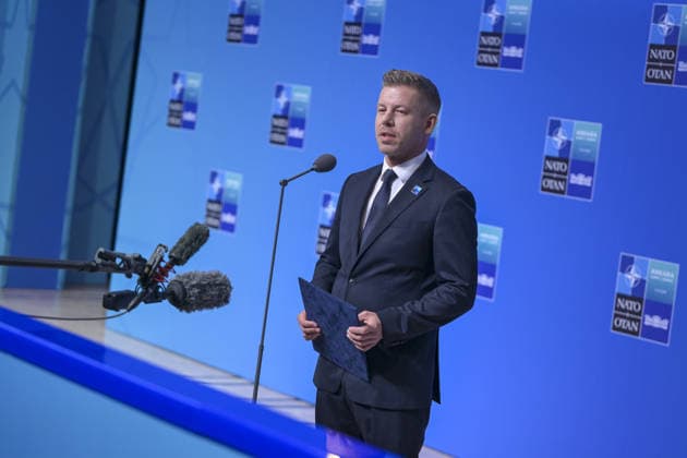 36th NATO Summit in Ankara ANKARA, TURKIYE - JULY 8: Hungarian Prime Minister Peter Magyar speaks to press ahead of the main session of the North Atlantic Council Meeting, which brings together heads of state and government on the second day of the NATO Summit in Ankara, Turkiye, on July 8, 2026. Ozge Elif Kizil Anadolu Ankara Turkey. Editorial use only. Please get in touch for any other usage.  Copyright: x2026xAnadoluxOzgexElifxKizilx