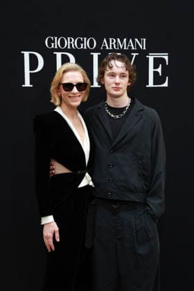 Cate Blanchett and her son Ignatius Martin Upton at the Giorgio Armani Privé Fall Winter 2026–2027 Haute Couture Collection fashion show during Paris Fashion Week, July 7, 2026 Celebrities at the Giorgio Armani Privé Fall Winter 2026–2027 Haute Couture Collection fashion show during Paris Fashion Week, July 7, 2026, Paris, France  Copyright: xFlorianxLaviellex xBestimagexFlorianxLaviellex xBestimagex