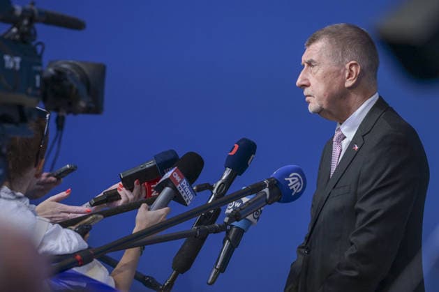 36th NATO Summit in Ankara ANKARA, TURKIYE - JULY 8: Czech Prime Minister Andrej Babis speaks to press ahead of the main session of the North Atlantic Council Meeting, which brings together heads of state and government on the second day of the NATO Summit in Ankara, Turkiye, on July 8, 2026. Ozge Elif Kizil Anadolu Ankara Turkey. Editorial use only. Please get in touch for any other usage.  Copyright: x2026xAnadoluxOzgexElifxKizilx