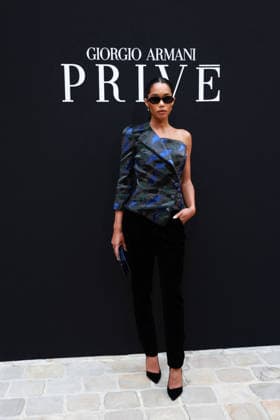 Laura Harrier at the Giorgio Armani Privé Fall Winter 2026–2027 Haute Couture Collection fashion show during Paris Fashion Week, July 7, 2026 Celebrities at the Giorgio Armani Privé Fall Winter 2026–2027 Haute Couture Collection fashion show during Paris Fashion Week, July 7, 2026, Paris, France  Copyright: xFlorianxLaviellex xBestimagexFlorianxLaviellex xBestimagex