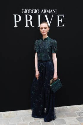 Anna Seidel at the Giorgio Armani Privé Fall Winter 2026–2027 Haute Couture Collection fashion show during Paris Fashion Week, July 7, 2026 Celebrities at the Giorgio Armani Privé Fall Winter 2026–2027 Haute Couture Collection fashion show during Paris Fashion Week, July 7, 2026, Paris, France  Copyright: xFlorianxLaviellex xBestimagexFlorianxLaviellex xBestimagex