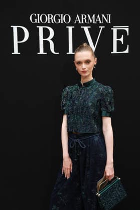 Anna Seidel at the Giorgio Armani Privé Fall Winter 2026–2027 Haute Couture Collection fashion show during Paris Fashion Week, July 7, 2026 Celebrities at the Giorgio Armani Privé Fall Winter 2026–2027 Haute Couture Collection fashion show during Paris Fashion Week, July 7, 2026, Paris, France  Copyright: xFlorianxLaviellex xBestimagexFlorianxLaviellex xBestimagex