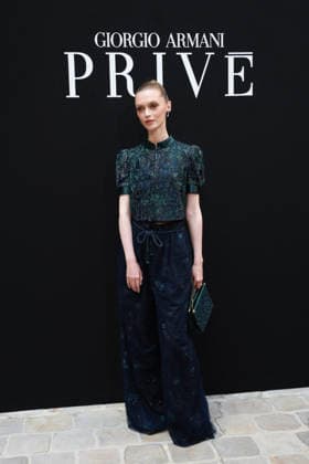 Anna Seidel at the Giorgio Armani Privé Fall Winter 2026–2027 Haute Couture Collection fashion show during Paris Fashion Week, July 7, 2026 Celebrities at the Giorgio Armani Privé Fall Winter 2026–2027 Haute Couture Collection fashion show during Paris Fashion Week, July 7, 2026, Paris, France  Copyright: xFlorianxLaviellex xBestimagexFlorianxLaviellex xBestimagex