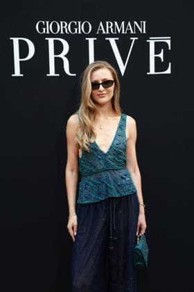 Benedikte Throustrup at the Giorgio Armani Privé Fall Winter 2026–2027 Haute Couture Collection fashion show during Paris Fashion Week, July 7, 2026 Celebrities at the Giorgio Armani Privé Fall Winter 2026–2027 Haute Couture Collection fashion show during Paris Fashion Week, July 7, 2026, Paris, France  Copyright: xFlorianxLaviellex xBestimagexFlorianxLaviellex xBestimagex