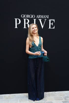 Benedikte Throustrup at the Giorgio Armani Privé Fall Winter 2026–2027 Haute Couture Collection fashion show during Paris Fashion Week, July 7, 2026 Celebrities at the Giorgio Armani Privé Fall Winter 2026–2027 Haute Couture Collection fashion show during Paris Fashion Week, July 7, 2026, Paris, France  Copyright: xFlorianxLaviellex xBestimagexFlorianxLaviellex xBestimagex