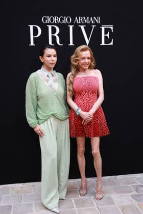 Talia Yan and Caroline Scheufele at the Giorgio Armani Privé Fall Winter 2026–2027 Haute Couture Collection fashion show during Paris Fashion Week, July 7, 2026 Celebrities at the Giorgio Armani Privé Fall Winter 2026–2027 Haute Couture Collection fashion show during Paris Fashion Week, July 7, 2026, Paris, France  Copyright: xFlorianxLaviellex xBestimagexFlorianxLaviellex xBestimagex
