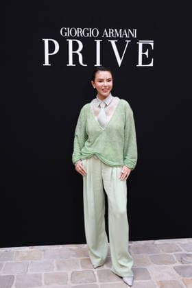 Talia Yan at the Giorgio Armani Privé Fall Winter 2026–2027 Haute Couture Collection fashion show during Paris Fashion Week, July 7, 2026 Celebrities at the Giorgio Armani Privé Fall Winter 2026–2027 Haute Couture Collection fashion show during Paris Fashion Week, July 7, 2026, Paris, France  Copyright: xFlorianxLaviellex xBestimagexFlorianxLaviellex xBestimagex