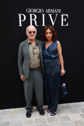 Ludovico Einaudi and Paola Dallolio at the Giorgio Armani Privé Fall Winter 2026–2027 Haute Couture Collection fashion show during Paris Fashion Week, July 7, 2026 Celebrities at the Giorgio Armani Privé Fall Winter 2026–2027 Haute Couture Collection fashion show during Paris Fashion Week on July 7, 2026, in Paris, France  Copyright: xFlorianxLaviellex xBestimagexFlorianxLaviellex xBestimagex