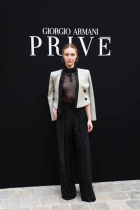 Annie Schröter at the Giorgio Armani Privé Fall Winter 2026–2027 Haute Couture Collection fashion show during Paris Fashion Week, July 7, 2026 Celebrities at the Giorgio Armani Privé Fall Winter 2026–2027 Haute Couture Collection fashion show during Paris Fashion Week, July 7, 2026, Paris, France  Copyright: xFlorianxLaviellex xBestimagexFlorianxLaviellex xBestimagex