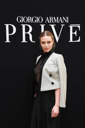 Annie Schröter at the Giorgio Armani Privé Fall Winter 2026–2027 Haute Couture Collection fashion show during Paris Fashion Week, July 7, 2026 Celebrities at the Giorgio Armani Privé Fall Winter 2026–2027 Haute Couture Collection fashion show during Paris Fashion Week, July 7, 2026, Paris, France  Copyright: xFlorianxLaviellex xBestimagexFlorianxLaviellex xBestimagex