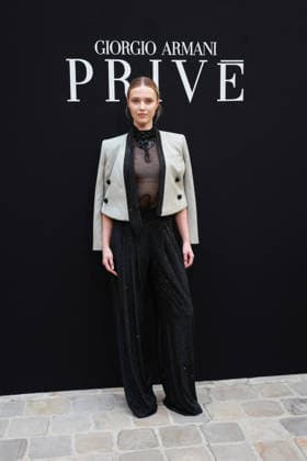 Annie Schröter at the Giorgio Armani Privé Fall Winter 2026–2027 Haute Couture Collection fashion show during Paris Fashion Week, July 7, 2026 Celebrities at the Giorgio Armani Privé Fall Winter 2026–2027 Haute Couture Collection fashion show during Paris Fashion Week, July 7, 2026, Paris, France  Copyright: xFlorianxLaviellex xBestimagexFlorianxLaviellex xBestimagex