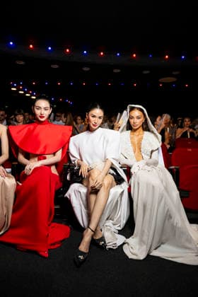 Davika Hoorne, Heart Evangelista, and Kylie Verzosa at the Stéphane Rolland fashion show in Paris on July 7, 2026, during the Stéphane Rolland Fall Winter 2026–2027 Haute Couture Collection fashion show at Paris Fashion Week, July 7, 2026, Pierre Perusseau, Bestimage. Celebrities at the Stéphane Rolland Fall Winter 2026–2027 Haute Couture Collection fashion show during Paris Fashion Week on July 7, 2026, in Paris, France  Copyright: xPierrexPerusseaux xBestimagexPierrexPerusseaux xBestimagex