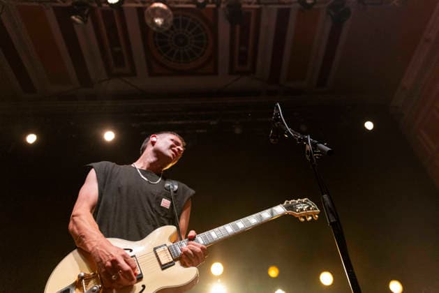 The Maccabees , performs live, at o2 City Hall, Newcastle, on 7 July 2026 Hugo White of The Maccabees , performs live, at o2 City Hall, Newcastle, on 7 July 2026, Credit:David Wala Avalon Tyne & Wear, Newcastle  Copyright: xDavidxWalax xAvalonx 1115121172