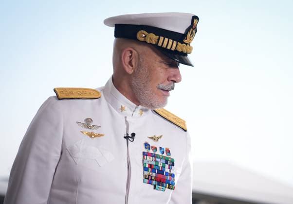 36th NATO Summit in Ankara ANKARA, TURKIYE - JULY 8: Chair of the NATO Military Committee Admiral Giuseppe Cavo Dragone visits the International Media Center established at the Presidential Nation’s Library after arriving at the Presidential Complex to attend the 36th NATO Heads of State and Government Summit in Ankara, Turkiye, on July 8, 2026. Ahmet Serdar Eser Anadolu Ankara Turkey. Editorial use only. Please get in touch for any other usage.  Copyright: x2026xAnadoluxAhmetxSerdarxEserx