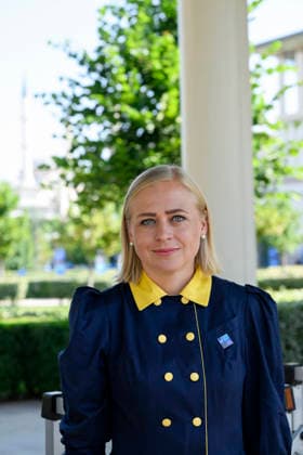 LKS 20260708 Finland s Foreign Minister Elina Valtonen arrives at the 36th NATO Heads of State and Government Summit in Ankara, Turkey, on July 8, 2026. - EMMI KORHONEN Ankara Turkey  Copyright: xEmmixKorhonenx UJcvZnVYbnc
