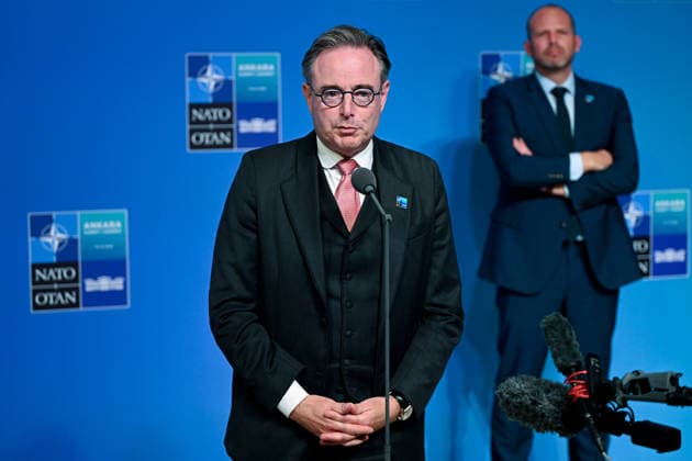 36th NATO Summit in Ankara ANKARA, TURKIYE - JULY 08: Belgium Prime Minister Bart De Wever maks e a statement to the press ahead of the main session of the North Atlantic Council Meeting during the second day of the 36th NATO Heads of State and Government Summit in Ankara, Turkiye on July 08, 2026. Dogukan Keskinkilic Anadolu Ankara Turkey. Editorial use only. Please get in touch for any other usage.  Copyright: x2026xAnadoluxDogukanxKeskinkilicx