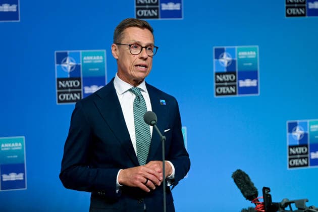 36th NATO Summit in Ankara ANKARA, TURKIYE - JULY 08: Finland President Alexander Stubb make a statement to the press ahead of the main session of the North Atlantic Council Meeting during the second day of the 36th NATO Heads of State and Government Summit in Ankara, Turkiye on July 08, 2026. Dogukan Keskinkilic Anadolu Ankara Turkey. Editorial use only. Please get in touch for any other usage.  Copyright: x2026xAnadoluxDogukanxKeskinkilicx