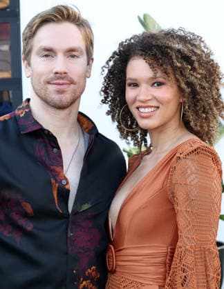 Los Angeles CA July 07: Ty Trumbo, Samantha Neyland- Trumbo. at Microhouse Films Hosts Launch Event For New Vertical Storytelling Platform held at The SRGN Studios in Los Angeles, CA. on July 07, 2026 Credit: AdMedia Los Angeles USA - ZUMAa123 20260707_zaa_a123_193 Copyright: xADx