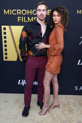 Los Angeles CA July 07: Ty Trumbo, Samantha Neyland- Trumbo. at Microhouse Films Hosts Launch Event For New Vertical Storytelling Platform held at The SRGN Studios in Los Angeles, CA. on July 07, 2026 Credit: AdMedia Los Angeles USA - ZUMAa123 20260707_zaa_a123_197 Copyright: xADx
