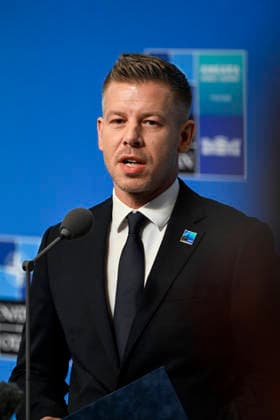LKS 20260708 Hungarian Prime Minister Peter Magyar arrives at the 36th NATO Heads of State and Government Summit in Ankara, Turkey, on July 8, 2026. - EMMI KORHONEN Ankara Turkey  Copyright: xEmmixKorhonenx us58tO7Cxzo