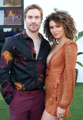 Los Angeles CA July 07: Ty Trumbo, Samantha Neyland- Trumbo. at Microhouse Films Hosts Launch Event For New Vertical Storytelling Platform held at The SRGN Studios in Los Angeles, CA. on July 07, 2026 Credit: AdMedia Los Angeles USA - ZUMAa123 20260707_zaa_a123_300 Copyright: xADx
