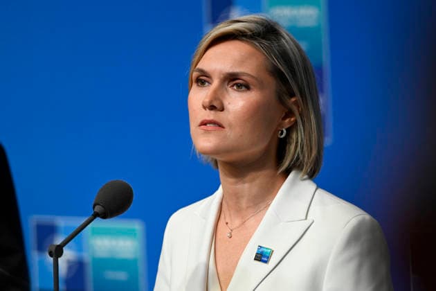 LKS 20260708 Iceland s Prime Minister Kristrun Frostadottir arrives at the 36th NATO Heads of State and Government Summit in Ankara, Turkey, on July 8, 2026. - EMMI KORHONEN Ankara Turkey  Copyright: xEmmixKorhonenx 5j6hrKIeNp4