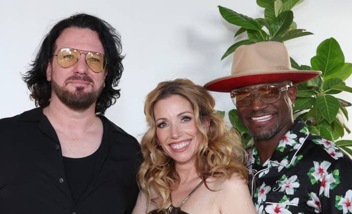 Los Angeles CA July 07: JC Chasez, Autumn Federici, Taye Diggs. at Microhouse Films Hosts Launch Event For New Vertical Storytelling Platform held at The SRGN Studios in Los Angeles, CA. on July 07, 2026 Credit: AdMedia Los Angeles USA - ZUMAa123 20260707_zaa_a123_284 Copyright: xADx