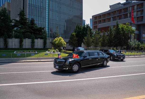 US President Donald Trump leaves hotel for 36th NATO Summit in Ankara ANKARA, TURKIYE - JULY 8: US President Donald Trump leaves from hotel to attend the main session of the North Atlantic Council Meeting, which will bring together heads of state and government on the second day of the 36th NATO Heads of State and Government Summit in Ankara, Turkiye, on July 8, 2026. Arman Onal Anadolu Ankara Turkey. Editorial use only. Please get in touch for any other usage.  Copyright: x2026xAnadoluxArmanxOnalx