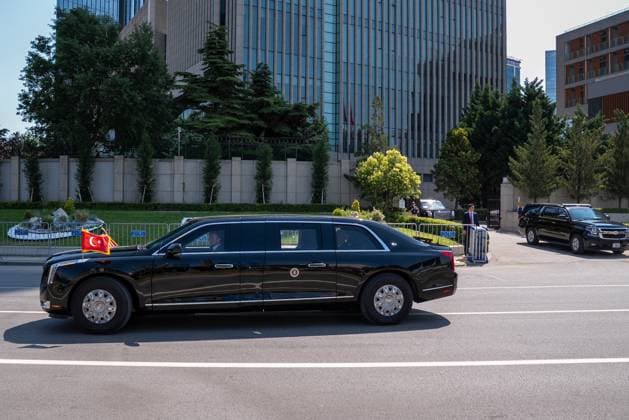 US President Donald Trump leaves hotel for 36th NATO Summit in Ankara ANKARA, TURKIYE - JULY 8: US President Donald Trump leaves from hotel to attend the main session of the North Atlantic Council Meeting, which will bring together heads of state and government on the second day of the 36th NATO Heads of State and Government Summit in Ankara, Turkiye, on July 8, 2026. Arman Onal Anadolu Ankara Turkey. Editorial use only. Please get in touch for any other usage.  Copyright: x2026xAnadoluxArmanxOnalx
