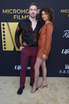 Los Angeles CA July 07: Ty Trumbo, Samantha Neyland- Trumbo. at Microhouse Films Hosts Launch Event For New Vertical Storytelling Platform held at The SRGN Studios in Los Angeles, CA. on July 07, 2026 Credit: AdMedia Los Angeles USA - ZUMAa123 20260707_zaa_a123_327 Copyright: xADx