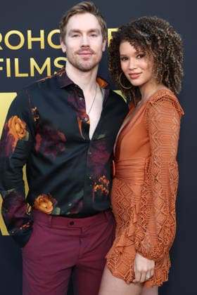 Los Angeles CA July 07: Ty Trumbo, Samantha Neyland- Trumbo. at Microhouse Films Hosts Launch Event For New Vertical Storytelling Platform held at The SRGN Studios in Los Angeles, CA. on July 07, 2026 Credit: AdMedia Los Angeles USA - ZUMAa123 20260707_zaa_a123_371 Copyright: xADx