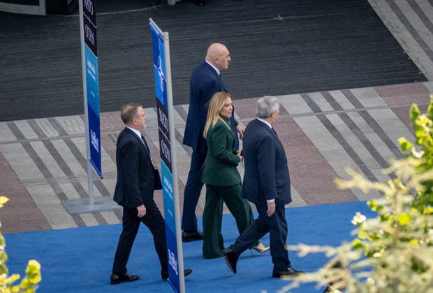 36th NATO Summit in Ankara ANKARA, TURKIYE - JULY 8: Italian Prime Minister Giorgia Meloni walks towards the meeting area ahead of the main session of the North Atlantic Council Meeting, which will bring together heads of state and government on the second day of the 36th NATO Heads of State and Government Summit in Ankara, Turkiye, on July 8, 2026. Ismail Aslandag Anadolu Ankara Turkey. Editorial use only. Please get in touch for any other usage.  Copyright: x2026xAnadoluxIsmailxAslandagx