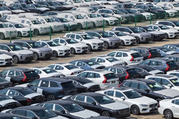 Nanjing Port Exported Vehicles Exported vehicles parked at Nanjing Port in Nanjing City, Jiangsu Province, China on July 8, 2026. Nanjing Jiangsu China  Copyright: xCFOTOx i1783528583028
