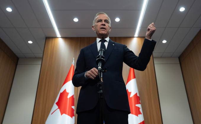 July 8, 2026, Ankara, Turkey: Prime Minister Mark Carney speaks during a media availability at the NATO Summit in Ankara, Turkey, Wednesday, July 8, 2026. Ankara Turkey  - ZUMAc35_ 20260708_zaf_c35_015 Copyright: xAdrianxWyldx