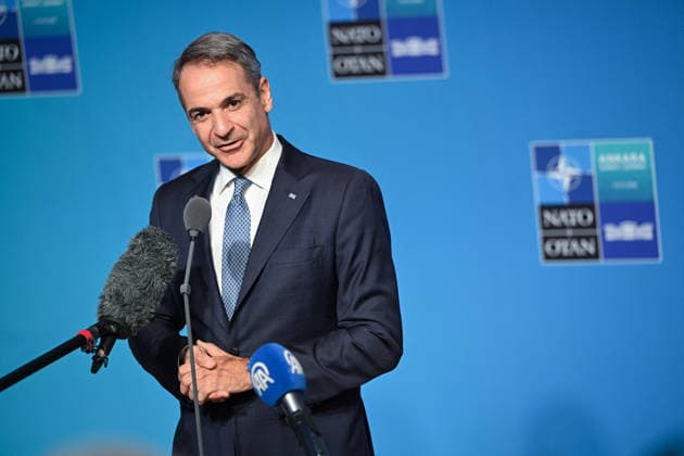 NATO Leaders Summit - North Atlantic Council Meeting - Ankara Prime Minister of Greece Kyriakos Mitsotakis attending North Atlantic Council Meeting during the second day of the 36th NATO Heads of State and Government Summit in Ankara, Turkiye on July 8, 2026. Photo by Alaxis Jumeau ABACAPRESS.COM Ankara Turkey  Copyright: xJumeauxAlexis ABACAx