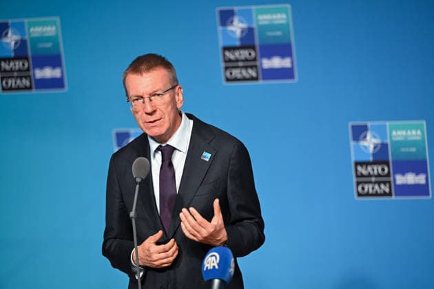 NATO Leaders Summit - North Atlantic Council Meeting - Ankara Latvia President Edgars Rinkevics attending North Atlantic Council Meeting during the second day of the 36th NATO Heads of State and Government Summit in Ankara, Turkiye on July 8, 2026. Photo by Alaxis Jumeau ABACAPRESS.COM Ankara Turkey  Copyright: xJumeauxAlexis ABACAx