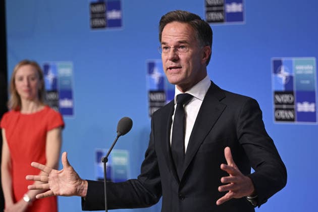 36th NATO Summit in Ankara ANKARA, TURKIYE - JULY 08: NATO Secretary General Mark Rutte makes a statement to the press ahead of the main session of the North Atlantic Council Meeting during the second day of the 36th NATO Heads of State and Government Summit in Ankara, Turkiye on July 08, 2026. Dogukan Keskinkilic Anadolu Ankara Turkey. Editorial use only. Please get in touch for any other usage.  Copyright: x2026xAnadoluxDogukanxKeskinkilicx