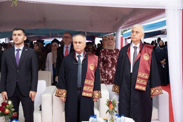 The Recep Tayyip Erdogan Faculty of Health Sciences held its graduation ceremony in Somalia MOGADISHU, SOMALIA - JULY 8: Graduates attend a commencement ceremony at Mogadishu Recep Tayyip Erdogan Faculty of Health Sciences, affiliated with the University of Health Sciences, in Mogadishu, Somalia, on July 8, 2026. Somalia Minister of Culture and Tourism Abdifitah Kasim Mohamud, Somalia Minister of Health and Human Services Dr. Ali Haji Aden, along with representatives of civil society organizations from Turkiye and Somalia, academics, students and parents, attend the ceremony. Abuukar Mohamed Muhidin Anadolu Mogadishu Somalia. Editorial use only. Please get in touch for any other usage.  Copyright: x2026xAnadoluxAbuukarxMohamedxMuhidinx