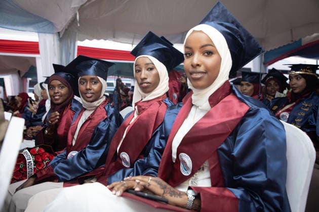 The Recep Tayyip Erdogan Faculty of Health Sciences held its graduation ceremony in Somalia MOGADISHU, SOMALIA - JULY 8: Graduates attend a commencement ceremony at Mogadishu Recep Tayyip Erdogan Faculty of Health Sciences, affiliated with the University of Health Sciences, in Mogadishu, Somalia, on July 8, 2026. Somalia Minister of Culture and Tourism Abdifitah Kasim Mohamud, Somalia Minister of Health and Human Services Dr. Ali Haji Aden, along with representatives of civil society organizations from Turkiye and Somalia, academics, students and parents, attend the ceremony. Abuukar Mohamed Muhidin Anadolu Mogadishu Somalia. Editorial use only. Please get in touch for any other usage.  Copyright: x2026xAnadoluxAbuukarxMohamedxMuhidinx