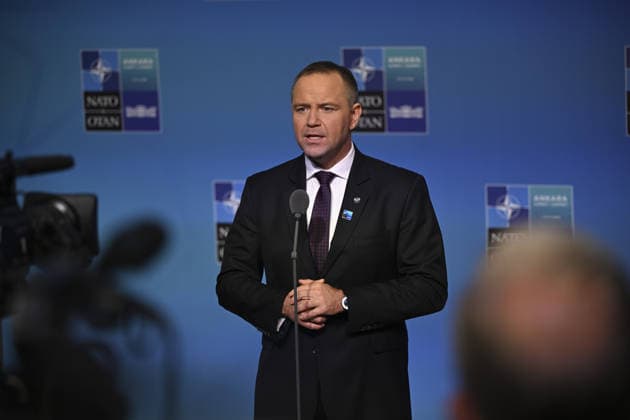 36th NATO Summit in Ankara ANKARA, TURKIYE - JULY 08: Polish President Karol Nawrocki makes a statement to the press ahead of the main session of the North Atlantic Council Meeting during the second day of the 36th NATO Heads of State and Government Summit in Ankara, Turkiye on July 08, 2026. Dogukan Keskinkilic Anadolu Ankara Turkey. Editorial use only. Please get in touch for any other usage.  Copyright: x2026xAnadoluxDogukanxKeskinkilicx