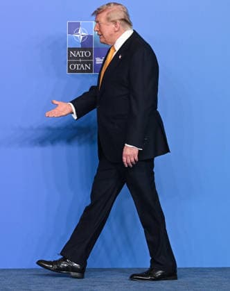 36th NATO Summit in Ankara ANKARA, TURKIYE - JULY 8: Turkish President Recep Tayyip Erdogan welcomes US President Donald Trump ahead of the North Atlantic Council meeting, held as part of the 36th NATO Summit of Heads of State and Government in Ankara, Turkiye, on July 8, 2026. Binnur Ege Gurun Kocak Anadolu Ankara Turkey. Editorial use only. Please get in touch for any other usage.  Copyright: x2026xAnadoluxBinnurxEgexGurunxKocakx